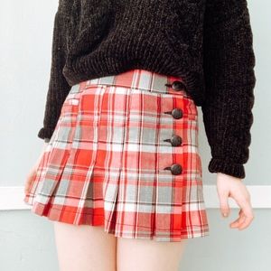 Y2K Guess Pleated Academic Skirt